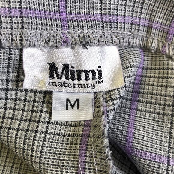 Mimi Maternity Wide-Leg Trousers – Cozy Checkered Style P138 - Picture 3 of 5